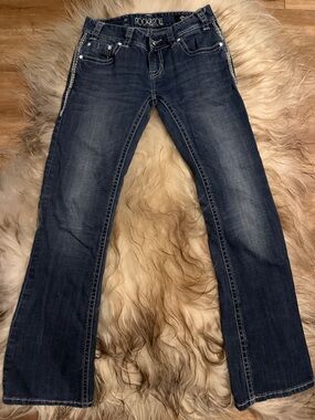 Rock & Roll Cowgirl Dark Blue Bootcut Jeans